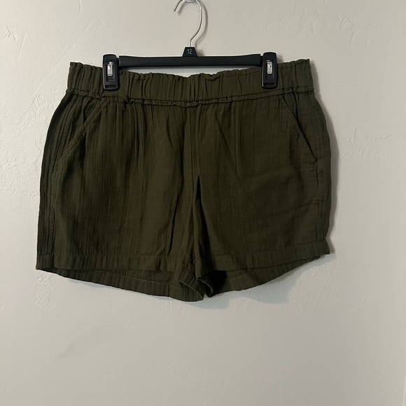 Sonoma Dark Green High Waist Women's Shorts - Picture 2 of 4